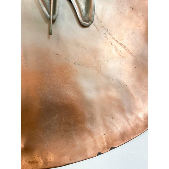 Image 1 of Vintage-Pferdeschild aus Kupfer, Frankreich