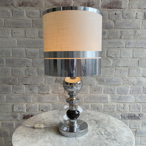 Italienische Vintage-Lampe in Chrom