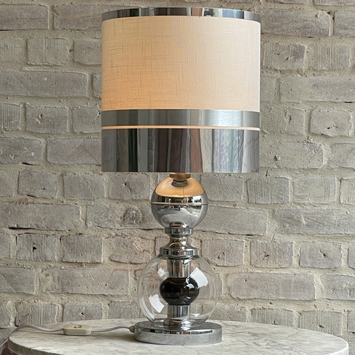 Italienische Vintage-Lampe in Chrom