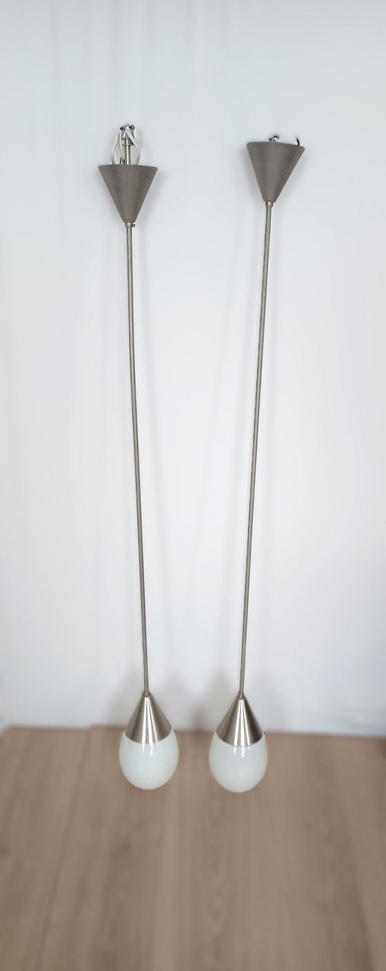Image 1 of Zwei Vintage Drop Pendelleuchten