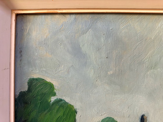 Emile Mortier (1892-1977) - Sommertag vor dem Sturm. C1940S. – Gemälde & Zeichnungen, Wood (photo 8 of 20)