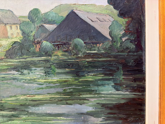 Emile Mortier (1892-1977) - Sommertag vor dem Sturm. C1940S. – Gemälde & Zeichnungen, Wood (photo 11 of 20)