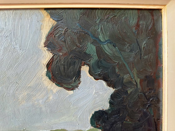 Emile Mortier (1892-1977) - Sommertag vor dem Sturm. C1940S. – Gemälde & Zeichnungen, Wood (photo 9 of 20)