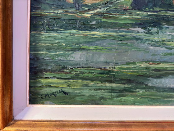 Emile Mortier (1892-1977) - Sommertag vor dem Sturm. C1940S. – Gemälde & Zeichnungen, Wood (photo 4 of 20)