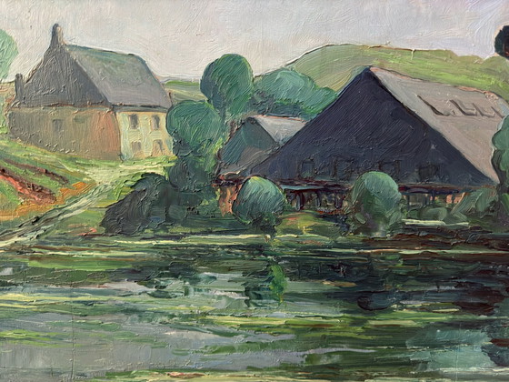 Emile Mortier (1892-1977) - Sommertag vor dem Sturm. C1940S. – Gemälde & Zeichnungen, Wood (photo 13 of 20)