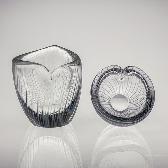 Image 1 of Tapio Wirkkala, Crystal Art-Object, Modell 3132 in zwei Größen, Iittala 1954 & 1957