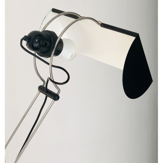 Image 1 of Vintage-Stehlampe aus schwarz lackiertem Metall von Pas d'Urbino und Lomazzi für Harvey Luce iGuzzini, Italien 1970