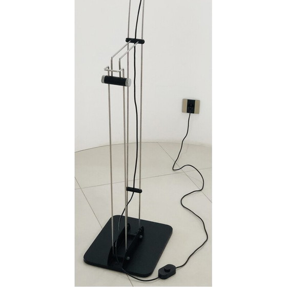 Image 1 of Vintage-Stehlampe aus schwarz lackiertem Metall von Pas d'Urbino und Lomazzi für Harvey Luce iGuzzini, Italien 1970