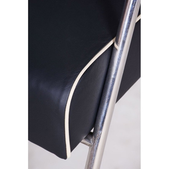 Image 1 of Vintage Bauhaus Sessel aus Chromstahl und Leder von Gilbert Rohde, Deutschland 1930