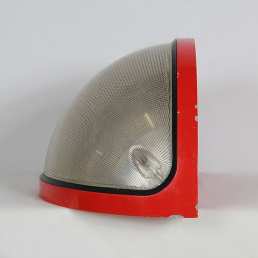 2 rote Vintage-Lampen "TOTUM" von Bocatto und Gigante für Zerbetto