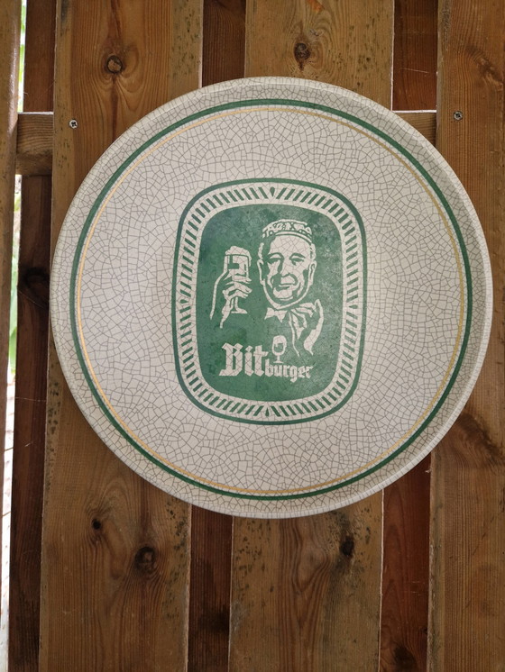 Image 1 of Original Bidburger Steingut-Werbeschild