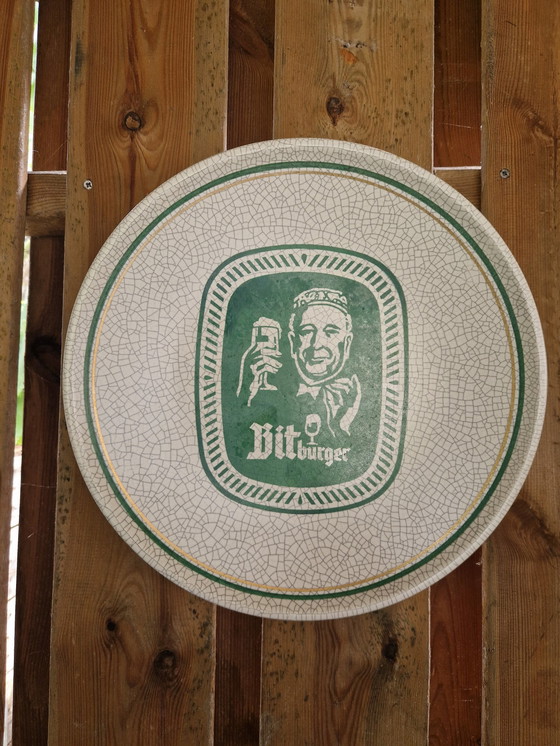 Image 1 of Original Bidburger Steingut-Werbeschild