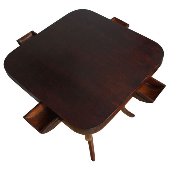 Image 1 of Vintage Kartentisch Modell No.8 von Thonet, Tschechoslowakei 1920