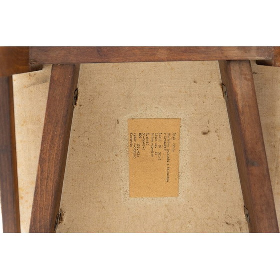 Image 1 of Paar Mid Century Buchenholz Esszimmerstühle mit Polsterung, Tschechoslowakei 1960er Jahre