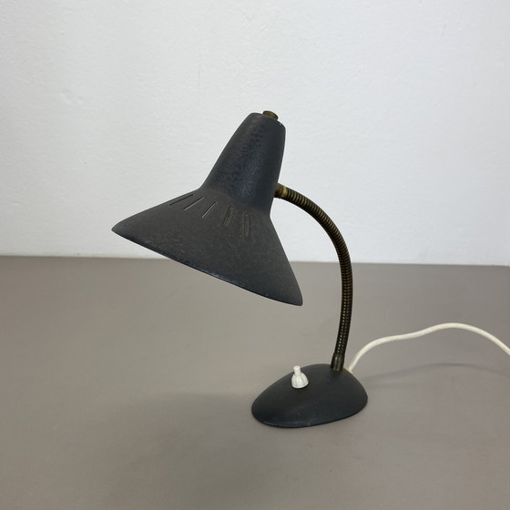 Image 1 of Original Hollywood Regency Stilnovo Stil Messing Sputnik Tischleuchte, Italien 1950S