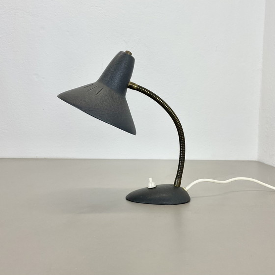 Image 1 of Original Hollywood Regency Stilnovo Stil Messing Sputnik Tischleuchte, Italien 1950S