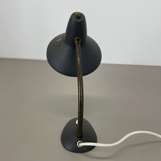 Image 1 of Original Hollywood Regency Stilnovo Stil Messing Sputnik Tischleuchte, Italien 1950S