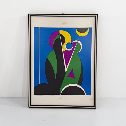 "Natività" Lithographie von Corrado Cicognani, 1970er Jahre