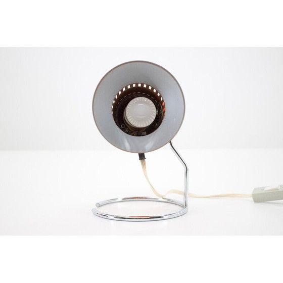 Image 1 of Vintage verstellbare orange Tischlampe, Tschechoslowakei 1970er