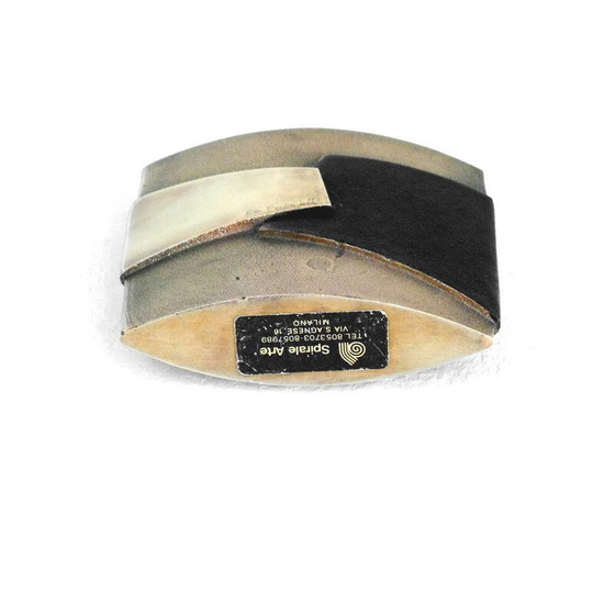 Image 1 of Vintage Bronze Vase abstrakte Kunst von Esa Fedrigolli für Esart Italien, 1980