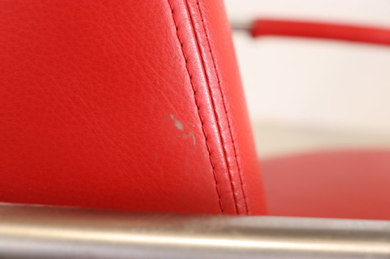 Image 1 of 2x Gelderland 6420 roter Ledersessel