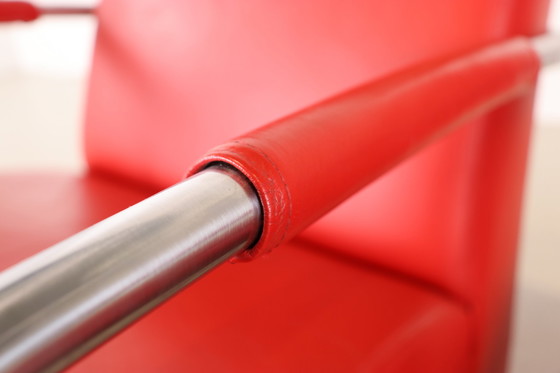 Image 1 of 2x Gelderland 6420 roter Ledersessel