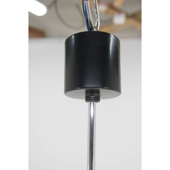 Image 1 of Vintage-Kronleuchter aus Chrom und Glas, Tschechoslowakei 1970