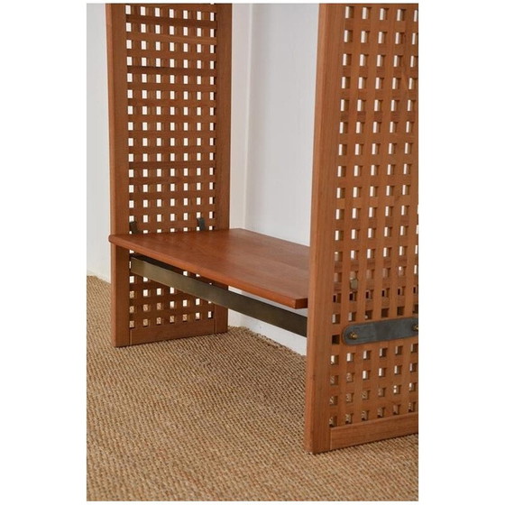 Image 1 of Modulares Vintage-Regal aus Teakholz und Metall