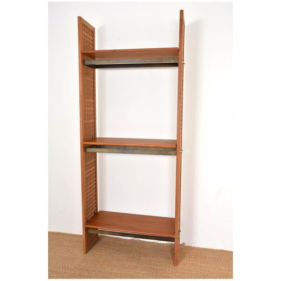 Image 1 of Modulares Vintage-Regal aus Teakholz und Metall