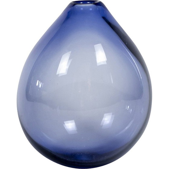 Image 1 of Vase aus geblasenem Glas von Per Lütken für Holmegaard, Dänemark 1960er Jahre