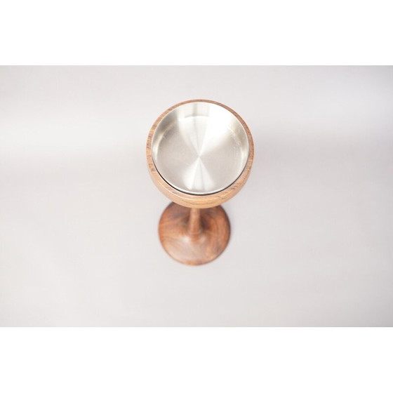 Image 1 of Vintage Teakholz Aschenbecher auf Fuß, Deutschland 1960