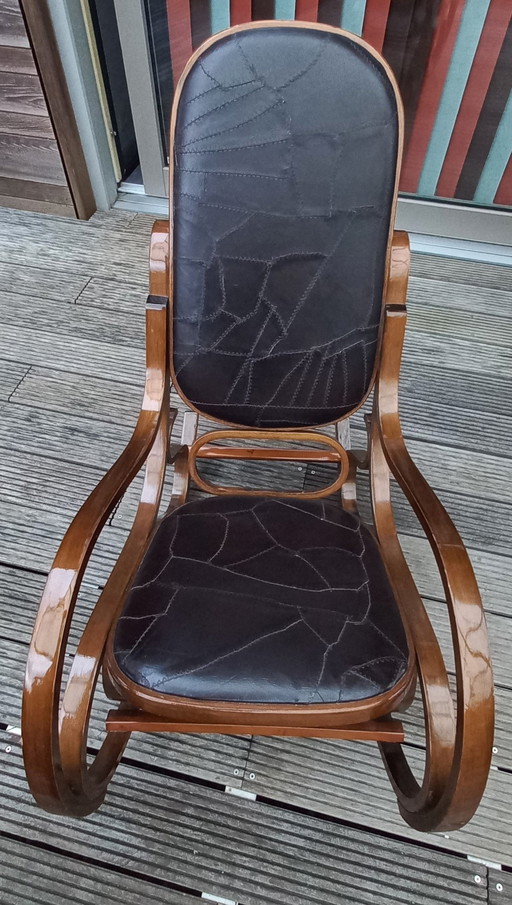 Rocking Chair Von Luigi Crassevig Für Crassevig, Italien 1970