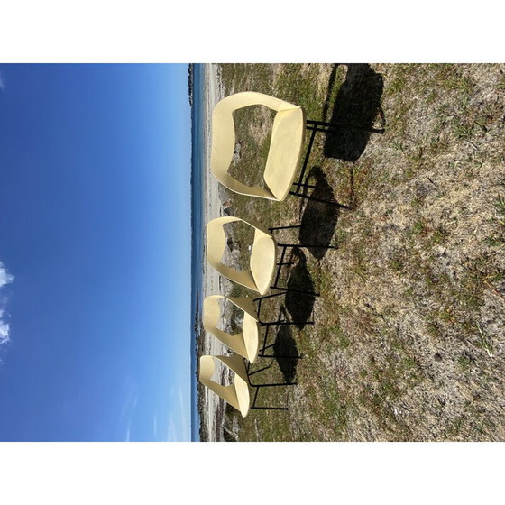 Image 1 of Satz von 4 italienischen Stühlen von Louis Paolozzi, 1950