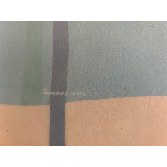 Image 1 of Vintage-Tablett aus Fiberglas von Françoise Wintz für Alpac, 1980