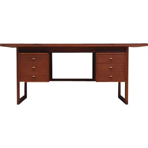 Vintage Teakholz Schreibtisch, Dänemark 1970er