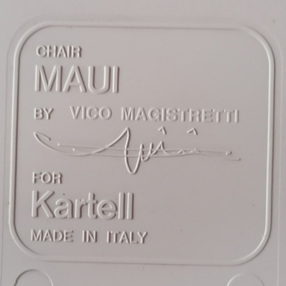 Image 1 of Kartell Maui Design Stuhl von Vico Magistretti