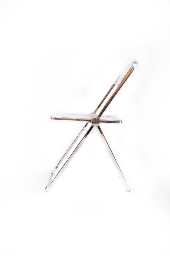 Image 1 of 4x Castelli Giancarlo Piretti Clear Plia Stühle