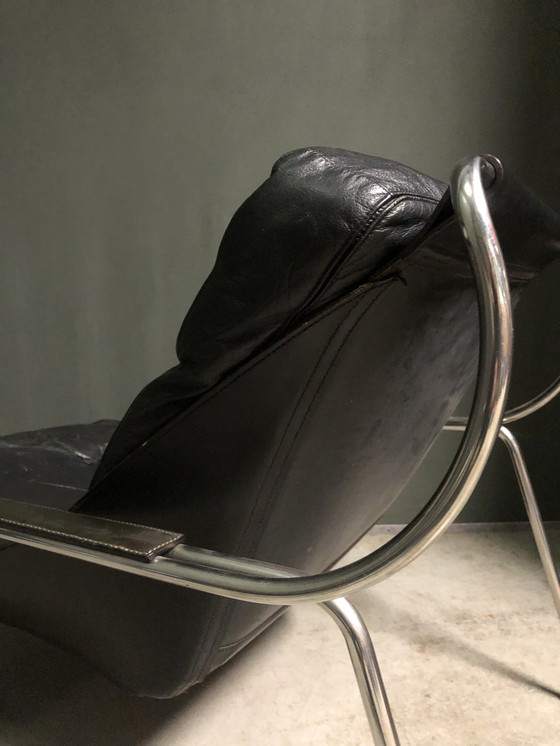 Image 1 of Marco Zanuso Maggiolina Loungesessel und Hocker für Zanotta