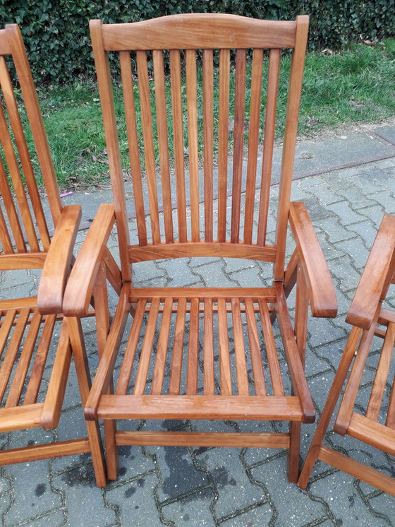 Image 1 of 2 Sunyard Veronica Teak-Liegestühle