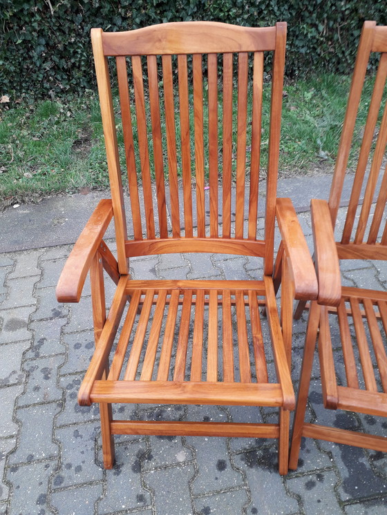 Image 1 of 2 Sunyard Veronica Teak-Liegestühle