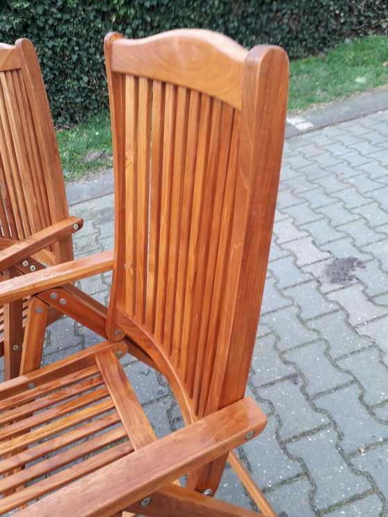 Image 1 of 2 Sunyard Veronica Teak-Liegestühle