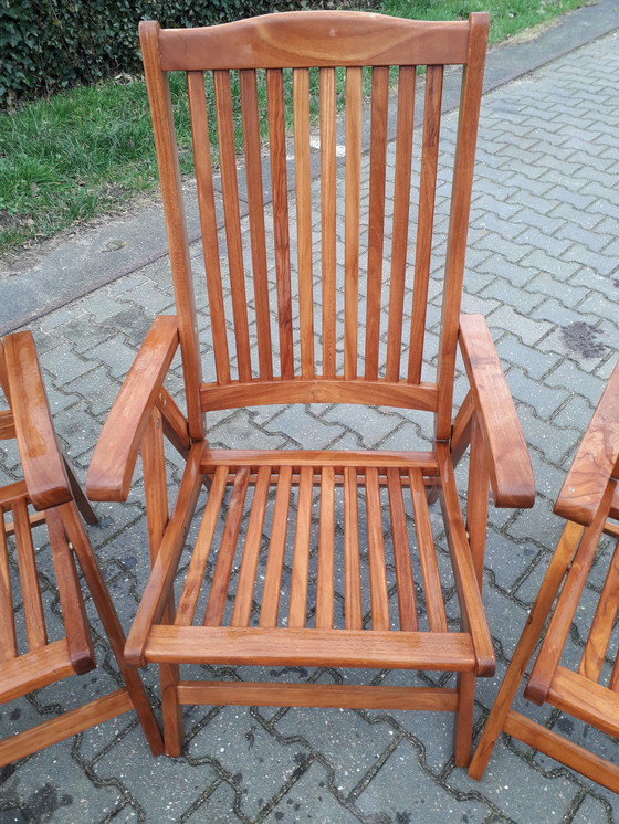 Image 1 of 2 Sunyard Veronica Teak-Liegestühle