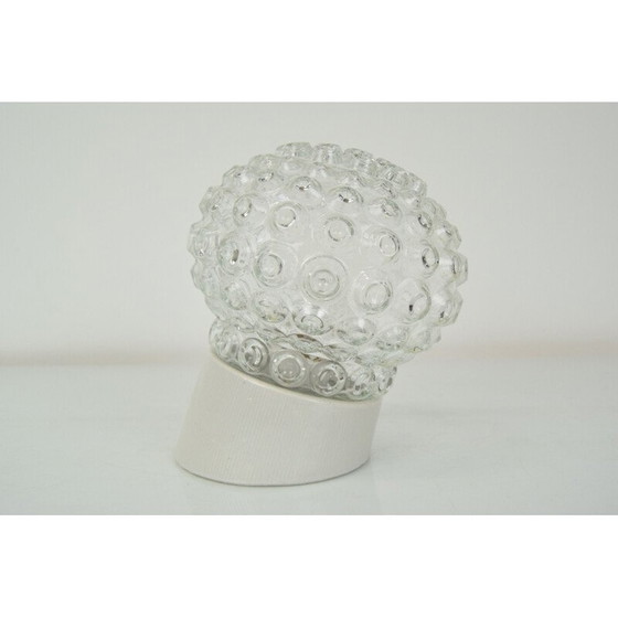 Image 1 of Klassische Wandlampe aus Glas und Keramik, Tschechoslowakei 1960