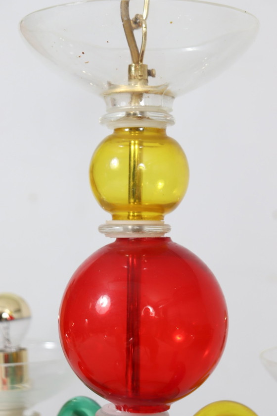 Image 1 of  Kronleuchter/Deckenlampe Aus Muranoglas, Italien, 1980Er Jahre