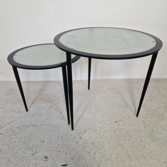 Image 1 of 80er Jahre Minimalistische Beistelltische