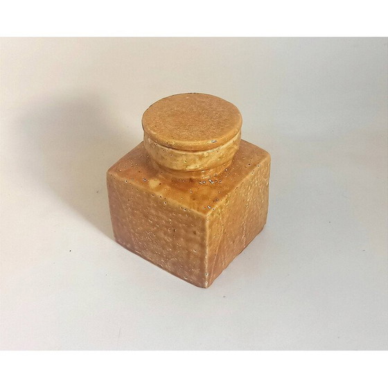 Image 1 of Vintage-Topf aus Terracotta-Keramik mit Lava-Effekt