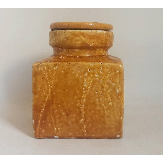 Image 1 of Vintage-Topf aus Terracotta-Keramik mit Lava-Effekt