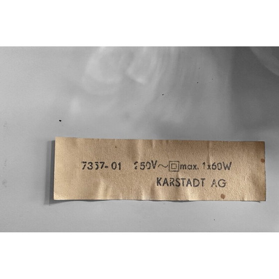 Image 1 of Vintage Schreibtischlampe aus gebürstetem Messing mit Kette für Karstadt AG, Deutschland 1970