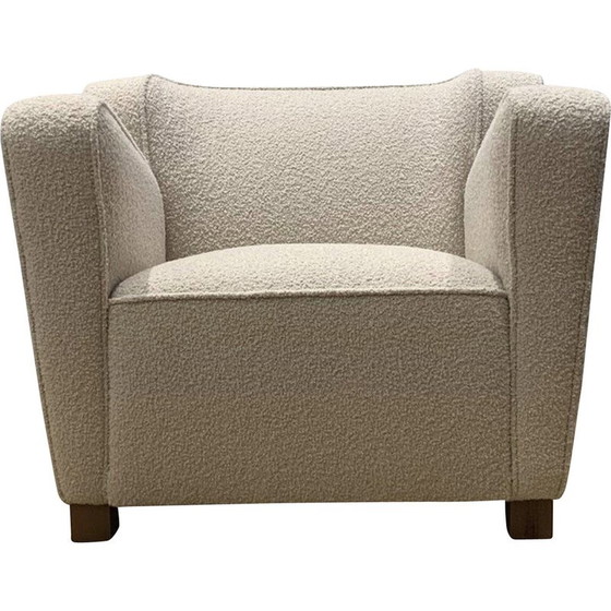 Image 1 of Vintage Art Deco Sessel aus Stoff