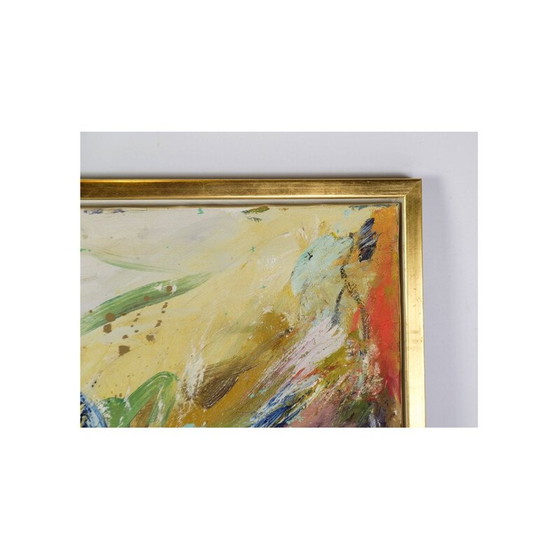 Image 1 of Farbiges Ölgemälde "Wo die Engel tanzen" von Leif Bjerregaard, 1995